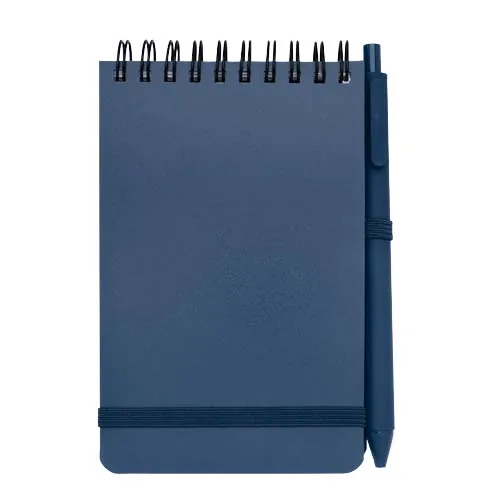 Libreta de tapa dura A6 de plástico procedente del océano con bolígrafo 