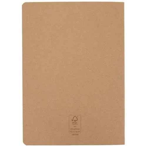 Libreta kraft A5 con páginas rayadas 