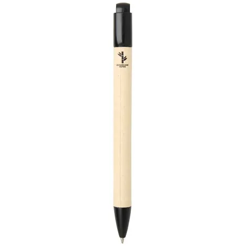 Bolígrafo de papel de caña de azúcar (tinta azul) 