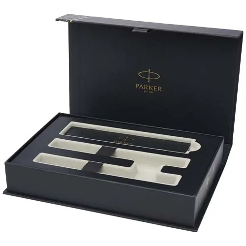 JUEGO DE BOLÍGRAFO Y ROTULADOR PARKER IM ESSENTIALS - PLATEADO