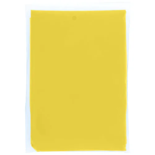 Poncho de lluvia desechable de material reciclado con bolsa de almacenamiento 