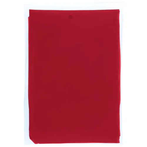 Poncho de lluvia desechable de material reciclado con bolsa de almacenamiento 