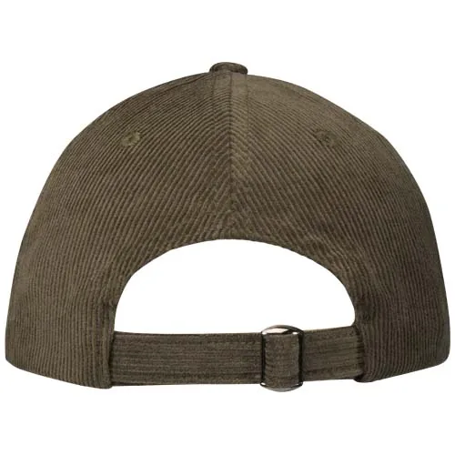 Gorra de 6 paneles de pana reciclada 