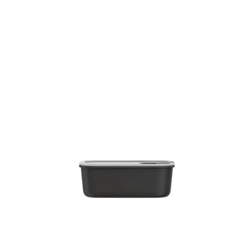 negro intenso Recipiente para alimentos de 1000 ml