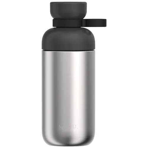 negro intenso Botella de agua Mepal Vita de 500 ml, de acero inoxidable reciclado