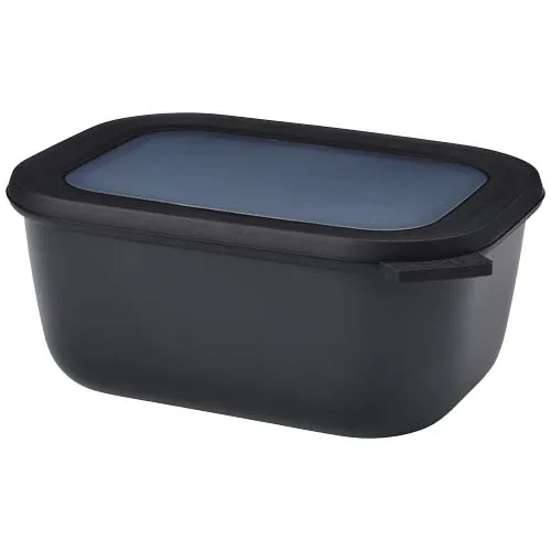 negro intenso Mepal cuenco multiuso rectangular de 1500 ml