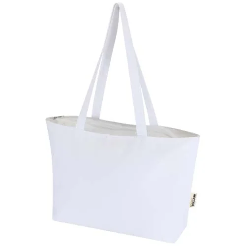 Bolsa Tote de algodón 320 g/m² con cremallera Ningbo