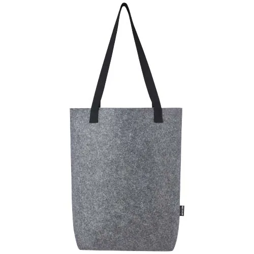 Bolsa Tote de fieltro reciclado GRS con fondo ancho de 12 L 