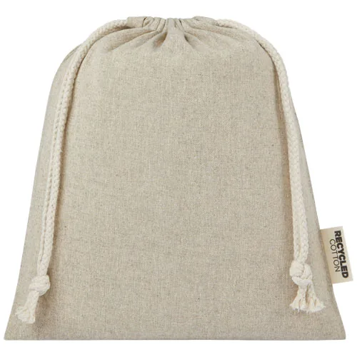 Bolsa de regalo mediana de 1,5 l de algodón reciclado GRS de 150 g/m² 