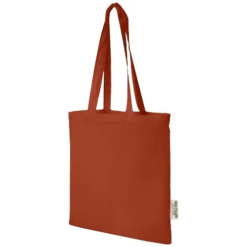 ladrillo Bolsa Tote de algodón reciclado GRS de 140 g/m2 de 7 L Madras