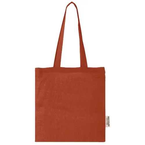 ladrillo Bolsa Tote de algodón reciclado GRS de 140 g/m2 de 7 L Madras