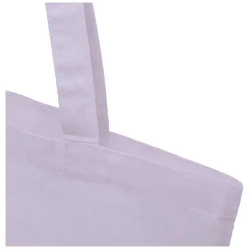lila Bolsa Tote de algodón reciclado GRS de 140 g/m2 de 7 L Madras