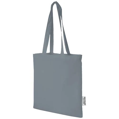 gris Bolsa Tote de algodón reciclado GRS de 140 g/m2 de 7 L Madras