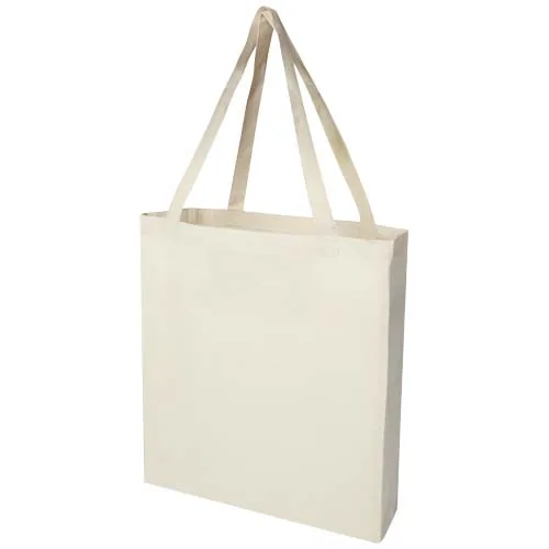 Bolsa Tote con refuerzos de algodón reciclado GRS de 140 g/m² de 12l 