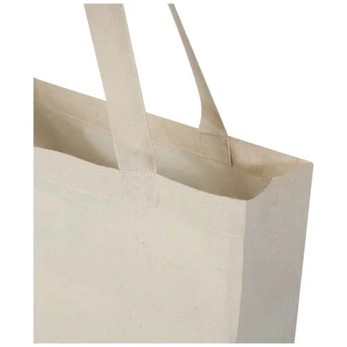 Bolsa Tote con refuerzos de algodón reciclado GRS de 140 g/m² de 12l 