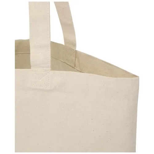 Bolsa Tote de 7 L de algodón reciclado de 140 g/m² con certificado GRS Madras Blend