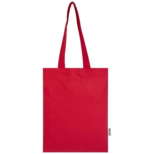 Bolsa Tote de 7 L de algodón reciclado de 140 g/m² con certificado GRS 