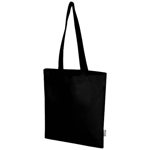 Bolsa Tote de 7 L de algodón reciclado de 140 g/m² con certificado GRS 