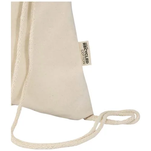 natural Bolsa de 5 L con cordón de algodón reciclado de 140 g/m² con certificado GRS Oregon Blend