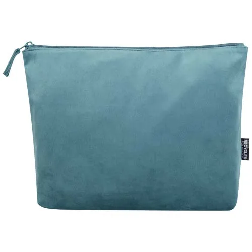 Set de neceseres de terciopelo reciclado con certificado GRS 