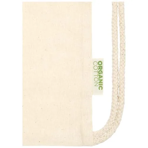 Bolsa con cuerdas de 5 l algodón orgánico OCS de 100 g/m² 