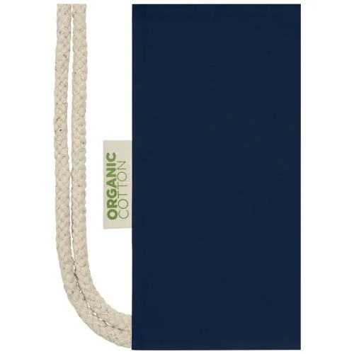 Bolsa con cuerdas de 5 l algodón orgánico OCS de 140 g/m² 