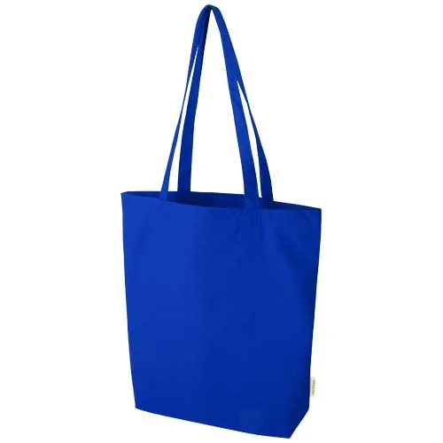 Bolsa Tote de 11 l con fondo ancho algodón orgánico OCS de 180 g/m² 