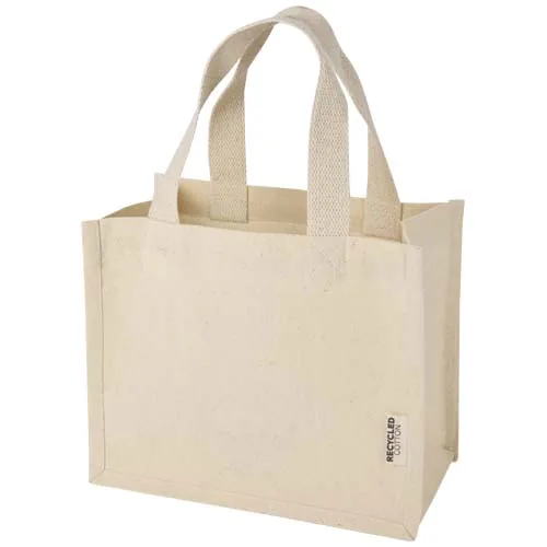 BOLSA TOTE CON FUELLE MINI DE ALGODÓN RECICLADO GRS DE 220 G/M² DE 9 L 
