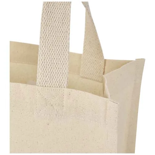 Bolsa Tote con fuelle mini de algodón reciclado GRS de 220 g/m² de 9 l 