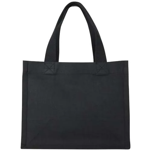 Bolsa Tote con fuelle mini de algodón reciclado GRS de 220 g/m² de 9 l 