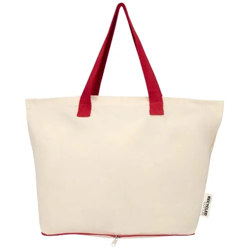Bolsa Tote de 12 l de algodón reciclado GRS de 140 g/m² 