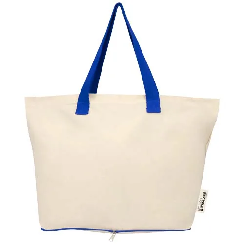 Bolsa Tote de 12 l de algodón reciclado GRS de 140 g/m² 