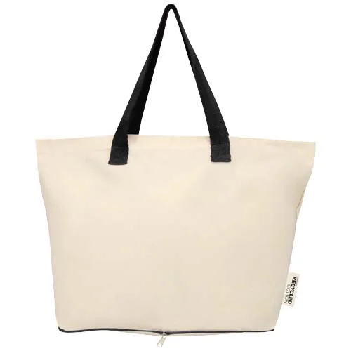 Bolsa Tote de 12 l de algodón reciclado GRS de 140 g/m² 