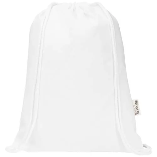 Bolsa con cuerdas de 5 l de algodón reciclado GRS de 180 g/m² 