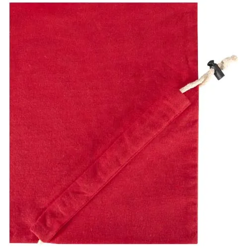 rojo Bolsa de tela de algodón reciclada GRS «Madras Blend», 140 g/m², plegable, 7 l