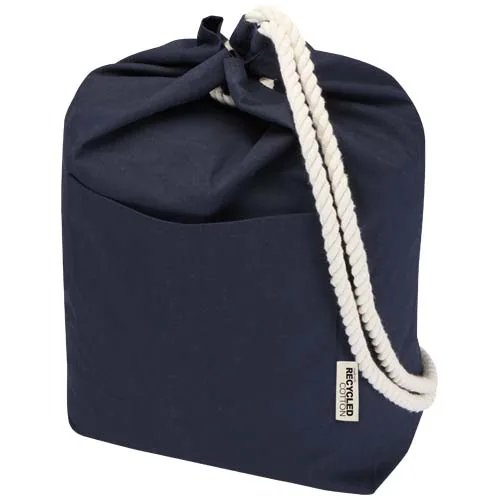azul marino Bolsa de lona marinera Florida de 270 g/m² con certificación GRS, 15 l