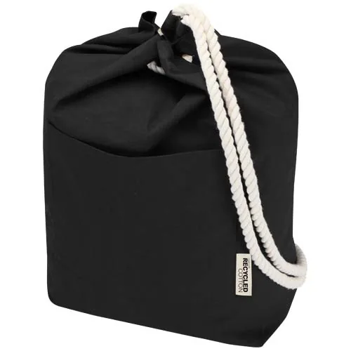 negro intenso Bolsa de lona marinera Florida de 270 g/m² con certificación GRS, 15 l