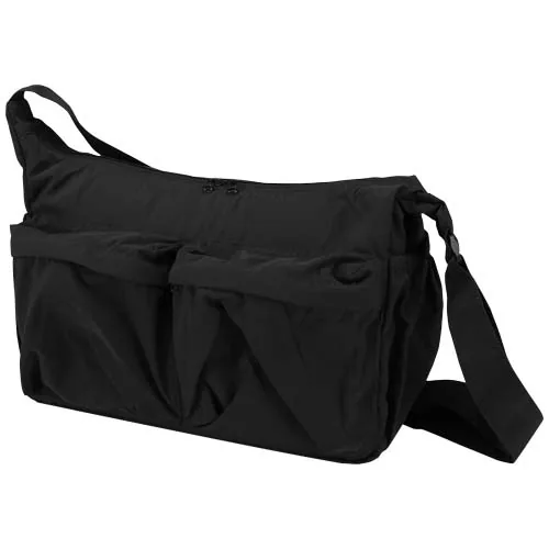 Bolso bandolera para portátil Calli de 33 cm de GRS, de nailon reciclado