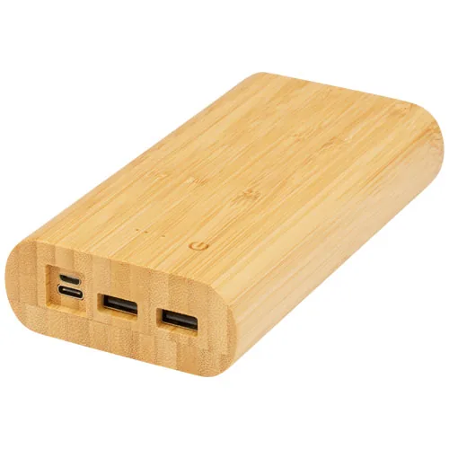 Batería externa de 20,000 mAh de bambú 