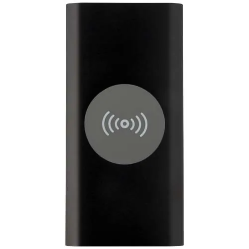 Batería externa inalámbrica tipo C de aluminio reciclado de 8000 mAh 