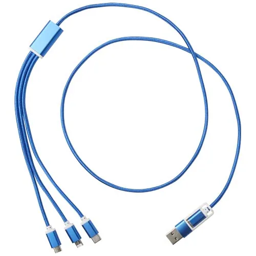 Cable de carga 5 en 1 de aluminio reciclado 