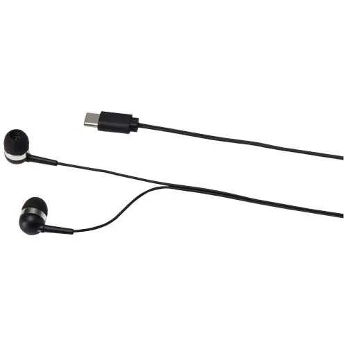 Auriculares tipo C con cable y caja de plástico reciclado 