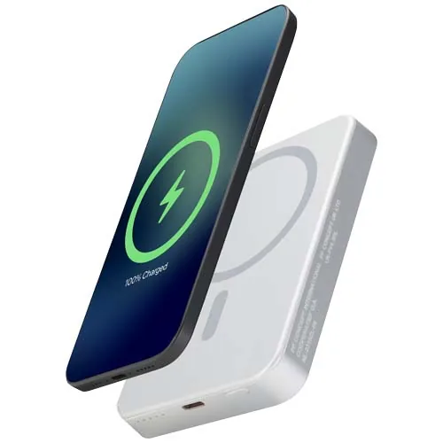 BATERÍA EXTERNA MAGNÉTICA AVIS DE 10 000 MAH FABRICADA CON ALUMINIO RECICLADO RCS