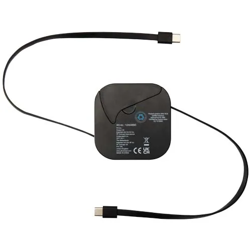 Cable retráctil reciclado 5 en 1 para sincronización de datos y carga rápida de 100 W con kit de herramientas para smartphone