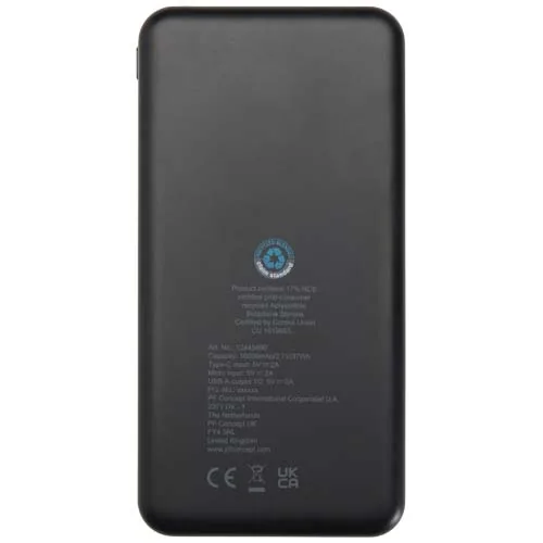 Batería externa de plástico reciclado de 10 000 mAh y 10 W 