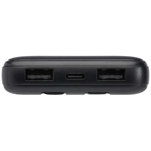 Batería externa de plástico reciclado de 10 000 mAh y 10 W con 2 cables integrados 