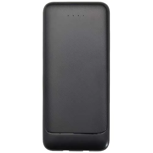 Batería externa de plástico reciclado de 10 000 mAh y 10 W con 2 cables integrados 