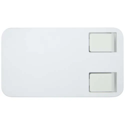 Soporte para teléfono plegable de plástico reciclado con soporte metálico para escritorio 