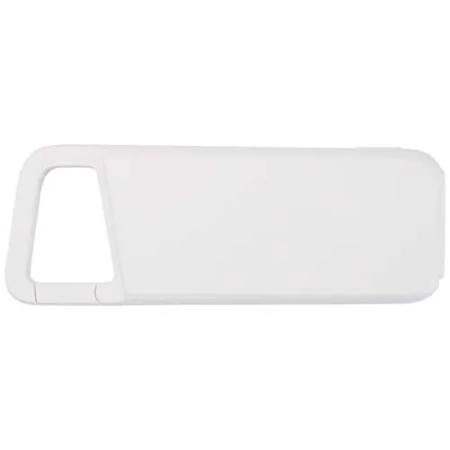 Batería externa de 5000 mAh y 12 W de plástico reciclado resistente al agua con mosquetón 