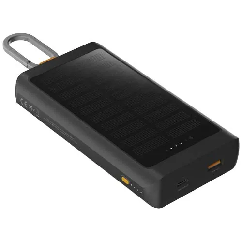 BATERÍA EXTERNA SOLAR DE 10 000 MAH Y 15 W CON LUZ 
